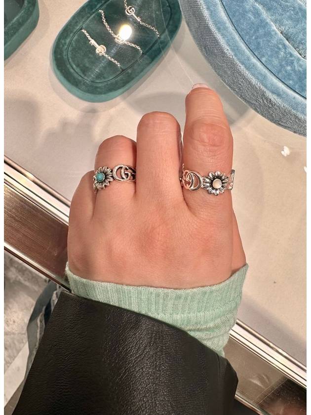 Double G Flower Ring Silver - GUCCI - BALAAN 4