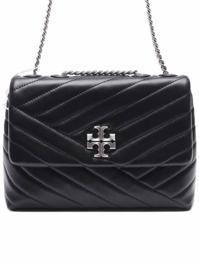 Kira Chevron Convertible Strap Small Shoulder Bag Black - TORY BURCH - BALAAN 2