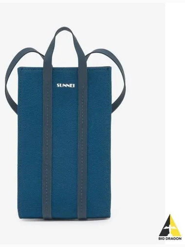 Parallepipedo Phone Cross Bag Petrol Blue MACCXSLG009CAN001BPT - SUNNEI - BALAAN 1