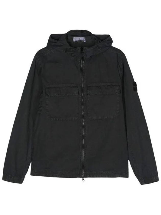 Wappen Old Effect Hooded Jacket Charcoal - STONE ISLAND - BALAAN 2