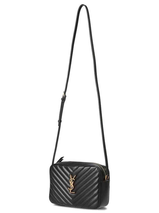 Lou Logo Quilting Cross Bag Black - SAINT LAURENT - BALAAN 5