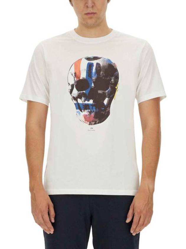 Paul Smith Short Sleeve T Shirt M2R 011R NP4685 01 WHITE - PAUL SMITH - BALAAN 1