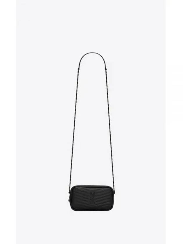 Lou Mini Camera Crossbody Bag Black - SAINT LAURENT - BALAAN 2