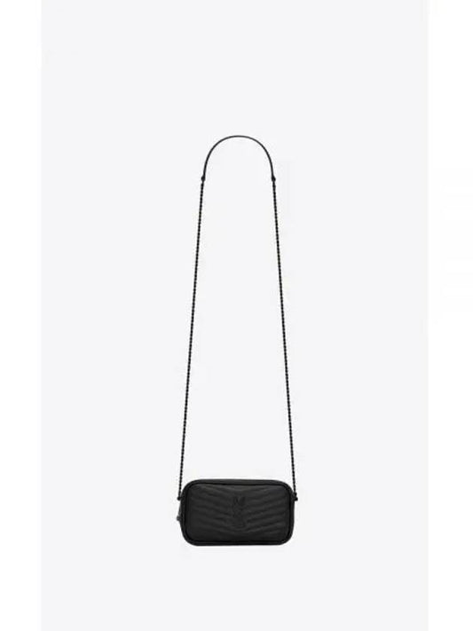 Lou Mini Camera Crossbody Bag Black - SAINT LAURENT - BALAAN 2