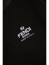 Logo Embroidery Crew Neck Sweatshirt Black - FENDI - BALAAN 4