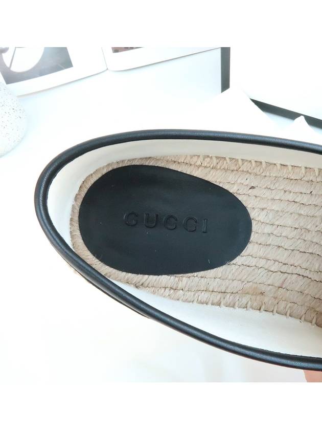 GG Canvas Espadrilles Black - GUCCI - BALAAN 8