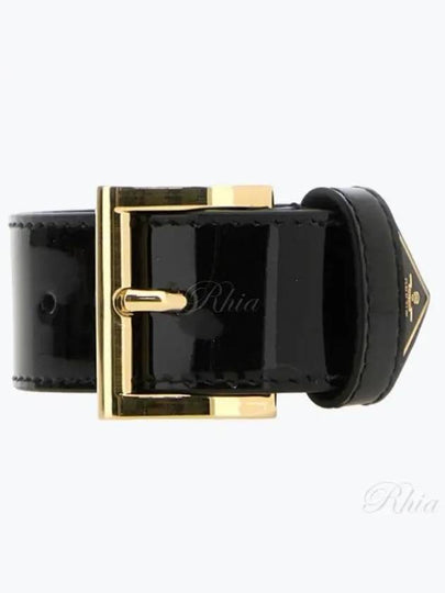 Leather Bracelet Black - PRADA - BALAAN 2