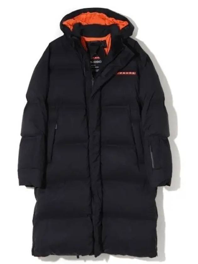 Logo Light Re-Nylon Down Padded Jacket Black - PRADA - BALAAN 2