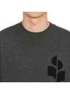 Men's Evans Logo Sweatshirt Grey - ISABEL MARANT - BALAAN 7