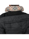 Women's Double Breasted Hooded Padded Black - BURBERRY - BALAAN 9