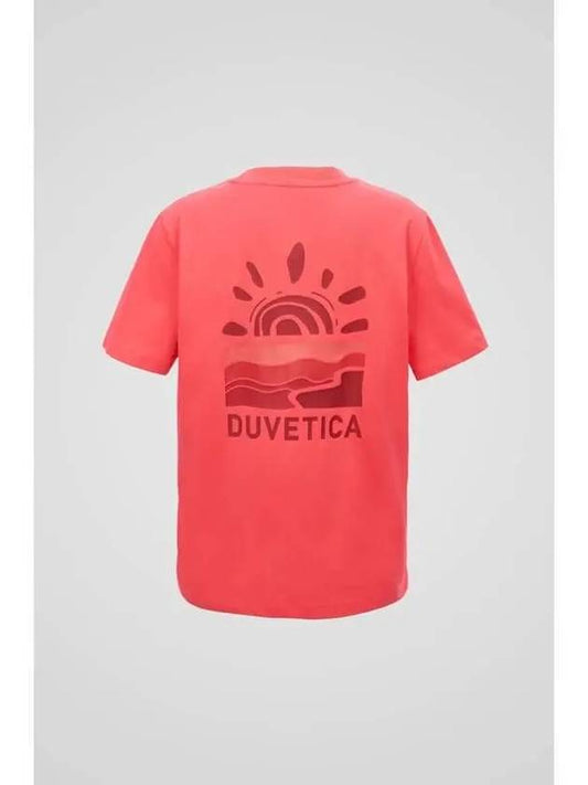 Tiny W Light Red Women s Short Sleeve T Shirt - DUVETICA - BALAAN 1