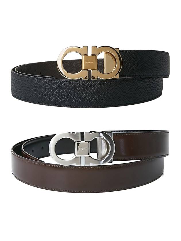 Adjustable Gancini Belt Set - SALVATORE FERRAGAMO - BALAAN 1