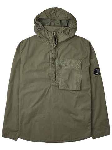 Gabardine Lens Long Sleeve Anorak Green - CP COMPANY - BALAAN 1