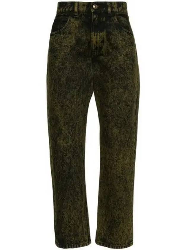 Bleach Washed Straight Jeans Green - MARNI - BALAAN 2