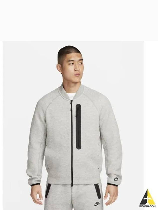 Sportswear Tech Fleece Bomber Jacket Dark Grey - NIKE - BALAAN 2