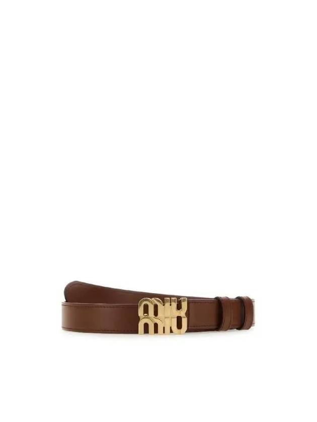 Logo buckle leather belt 5CC5652AIX P MIU F0005 - MIU MIU - BALAAN 1