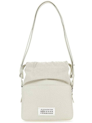 Logo Patch Leather Bucket Cross Bag Neutral - MAISON MARGIELA - BALAAN 1