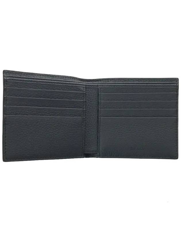 RBN Logo Stripe Half Wallet Black - BALLY - BALAAN 5