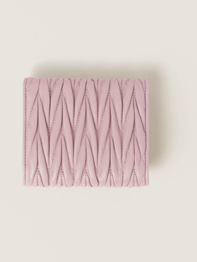 Small Materasse Nappa Leather Wallet Pink - MIU MIU - BALAAN 4