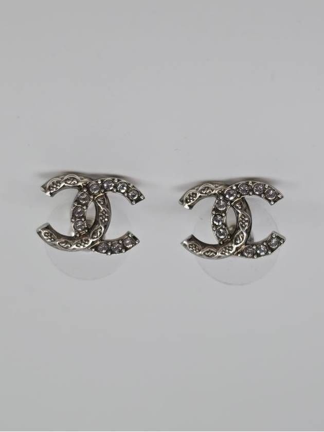 Earrings Classic CC Silver Crystal ABD767 - CHANEL - BALAAN 5