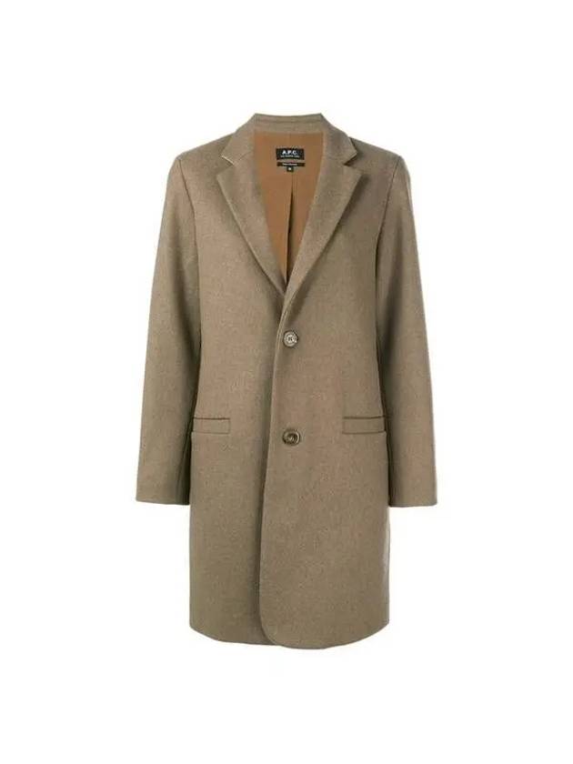 Wool Single Coat Taupe - A.P.C. - BALAAN 2