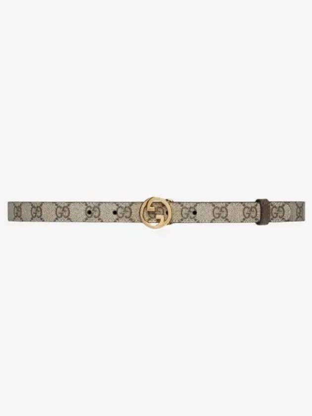 Blondie Thin Leather Belt Beige - GUCCI - BALAAN 2