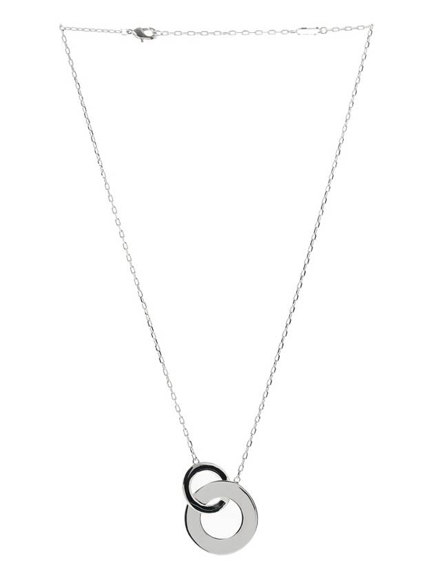 Enamel Pendant Signature Necklace Black - COACH - BALAAN 3