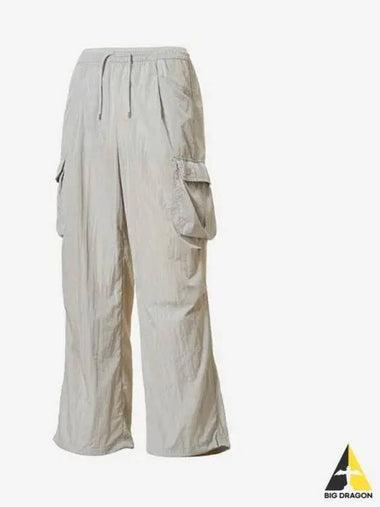 Women s Light Woven Wide Cargo Pants 91 Silver - NEW BALANCE - BALAAN 1