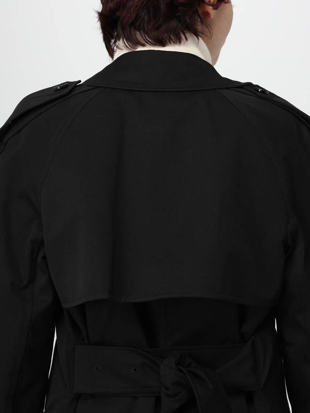 Detachable Collar Trench Coat Black - BURBERRY - BALAAN 7