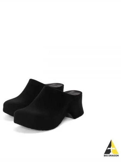 Terra Foam Clog Flocked Rubber Slip-Ons Black - LOEWE - BALAAN 2