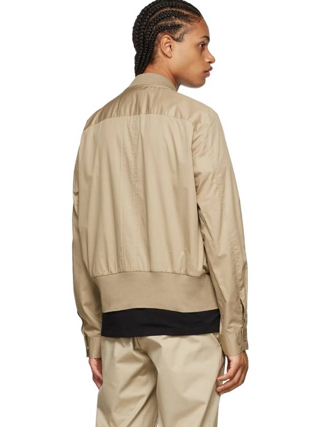 Beige cotton bomber jacket - NEIL BARRETT - BALAAN 3