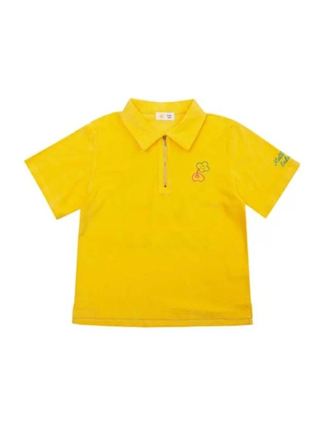 Hello Lala Terry Polo Shirt Yellow - LALA SMILE - BALAAN 2