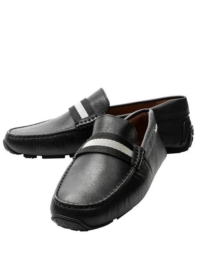 Men PEARCE Leather Driving Shoes Black - BALLY - BALAAN 2
