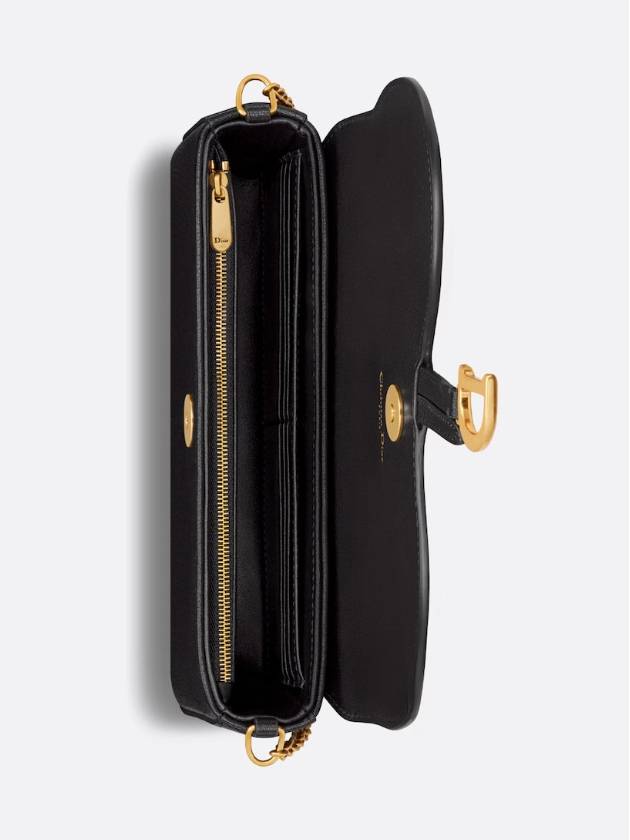 Saddle Chain Pouch Bag Black - DIOR - BALAAN 4