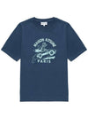 Racing Fox Short Sleeve T-Shirt Blue - MAISON KITSUNE - BALAAN 3