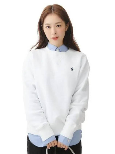 W Fleece Pullover White - POLO RALPH LAUREN - BALAAN 1