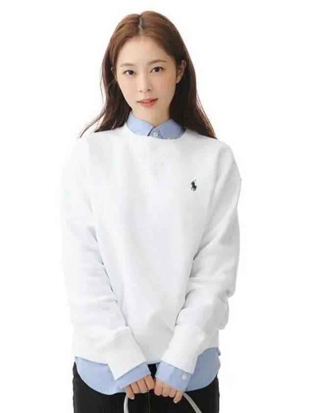 W Fleece Pullover White - POLO RALPH LAUREN - BALAAN 2