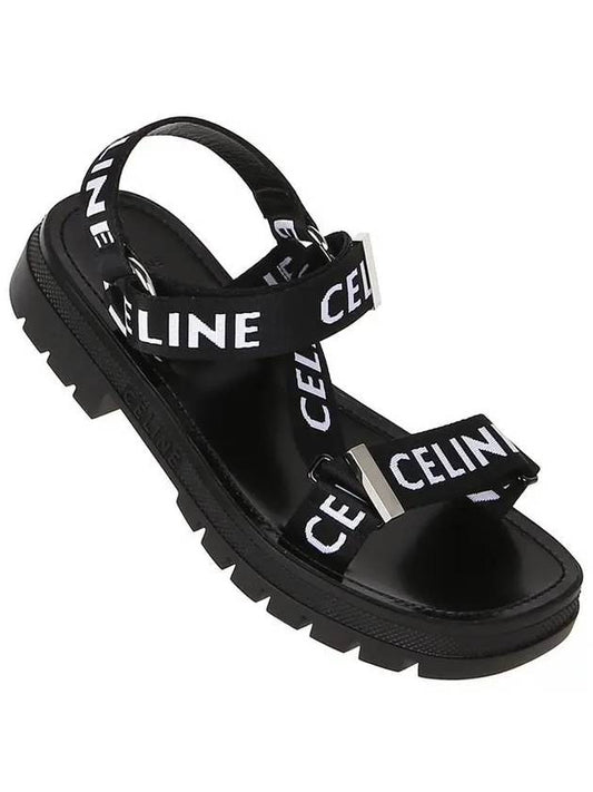 Leo Strappy Sandals Black - CELINE - BALAAN 2