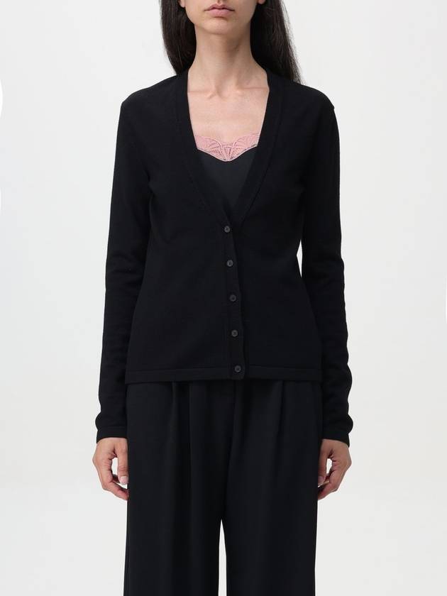 Cardigan basic Alberta Ferretti in lana vergine - ALBERTA FERRETTI - BALAAN 1