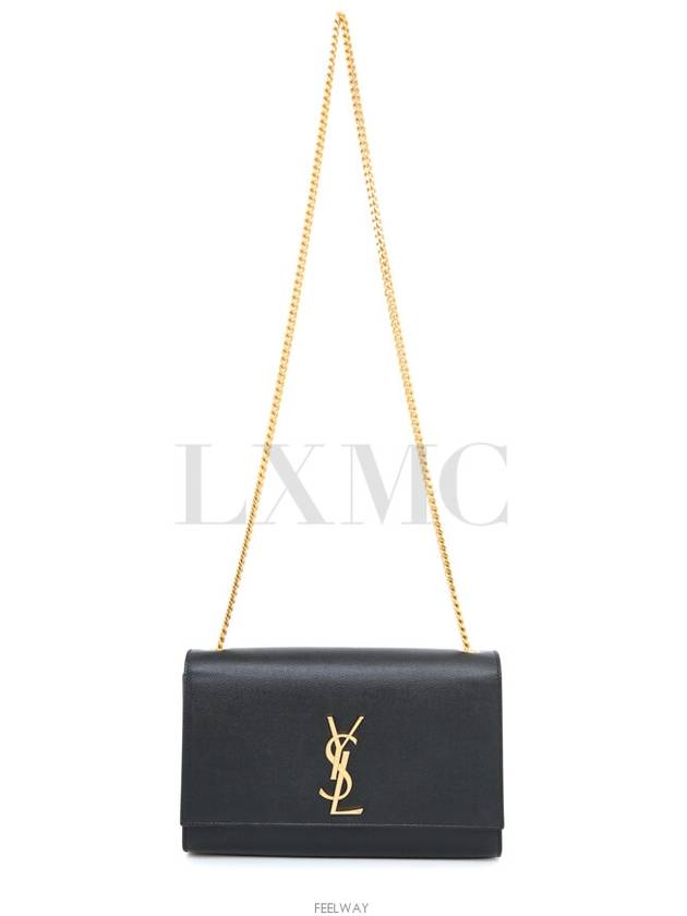 Kate chain shoulder bag small black silver 364021 cross - SAINT LAURENT - BALAAN 6