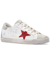 Superstar Low Top Sneakers Red White - GOLDEN GOOSE - BALAAN 5