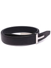 Silver Hardware T Logo Reversible Leather Belt Brown - TOM FORD - BALAAN 5