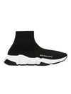 Speed Trainer  High Top Sneakers Black White - BALENCIAGA - BALAAN 3