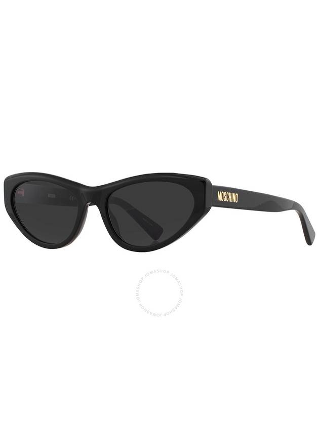 Moschino Grey Cat Eye Ladies Sunglasses MOS077/S 0807/IR 56 - MOSCHINO - BALAAN 3