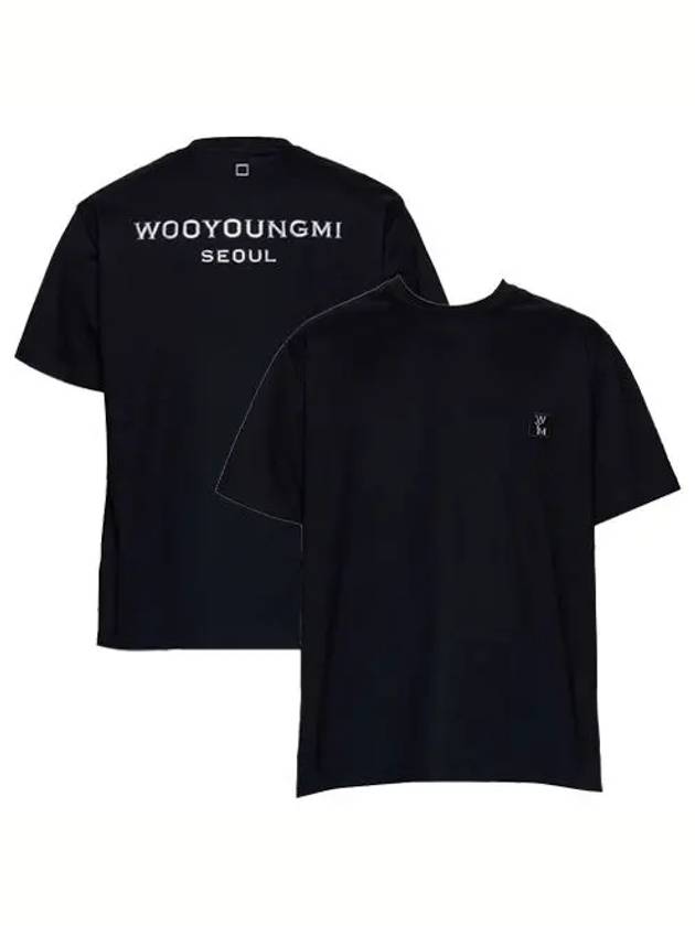 Seoul Back Logo Short Sleeve T-Shirt Black - WOOYOUNGMI - BALAAN 2