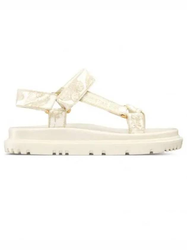 D Wave Gradient Butterfly Metallic Thread Sandals White - DIOR - BALAAN 2