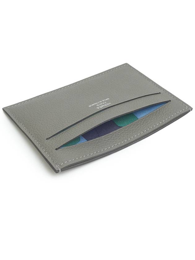 Citizen Twill Card Wallet Grey - HERMES - BALAAN 7