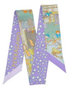 Atelier Print Mini Silk Scarf Lavender - SALVATORE FERRAGAMO - BALAAN 2