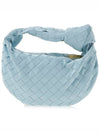 Jodie Intrecciato Small Tote Bag Teal Washed - BOTTEGA VENETA - BALAAN 4