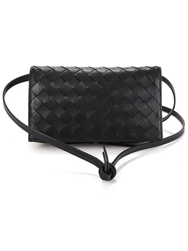 Intrecciato Mini Cross Bag Black - BOTTEGA VENETA - BALAAN 6